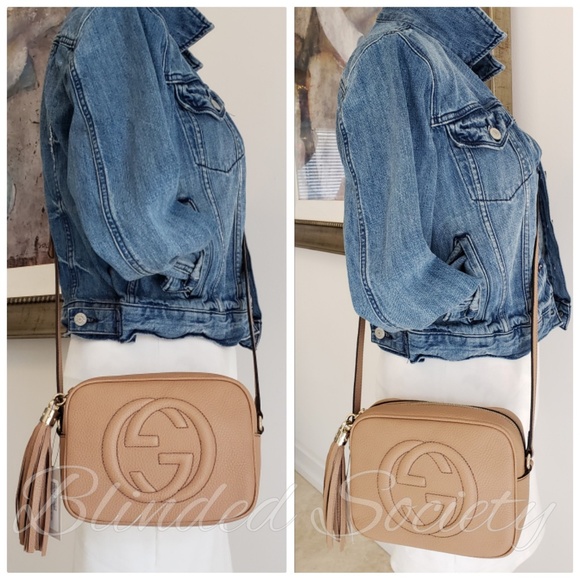 ☆☆SOLD☆☆ Gucci Soho Disco Crossbody Bag Beige - Picture 2 of 8